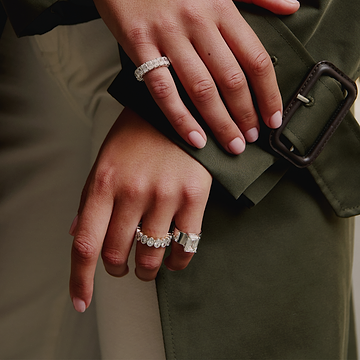Emerald Cut Cigar Ring