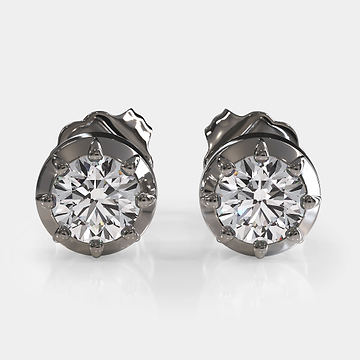 Georgian Cut Diamond Studs 