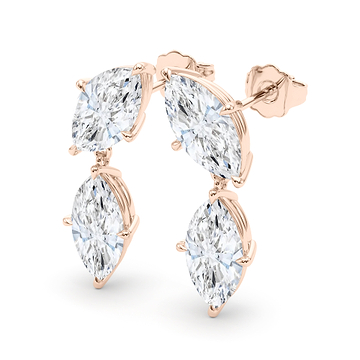 Twin Marquise Diamond Earrings 