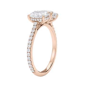 Twin Oval Pave Ring 