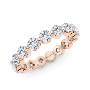 Men's Single Prong Eternity Band 