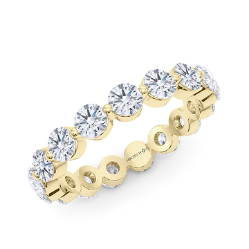 Men's Single Prong Eternity Band 