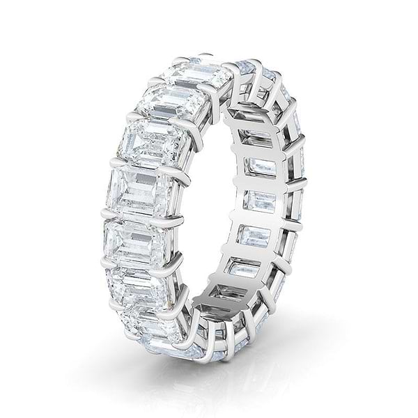 Emerald Cut Diamond Eternity - HauteCarat