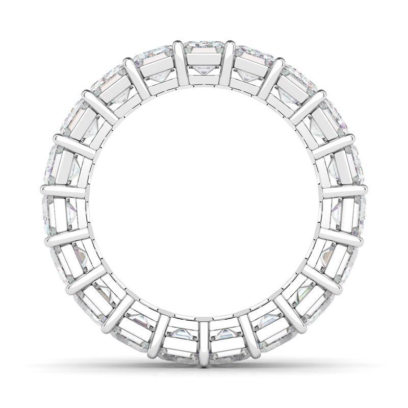 Women's Emerald Cut Diamond Eternity Band Lab Created Diamond Eternity Bands