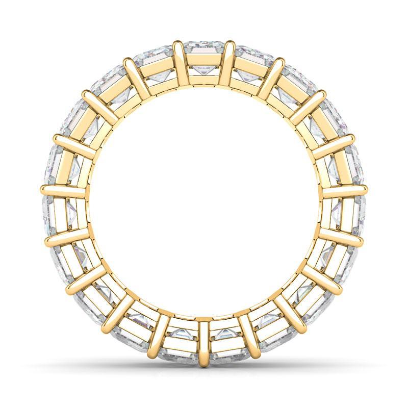 Women's Emerald Cut Diamond Eternity Band Lab Created Diamond Eternity Bands
