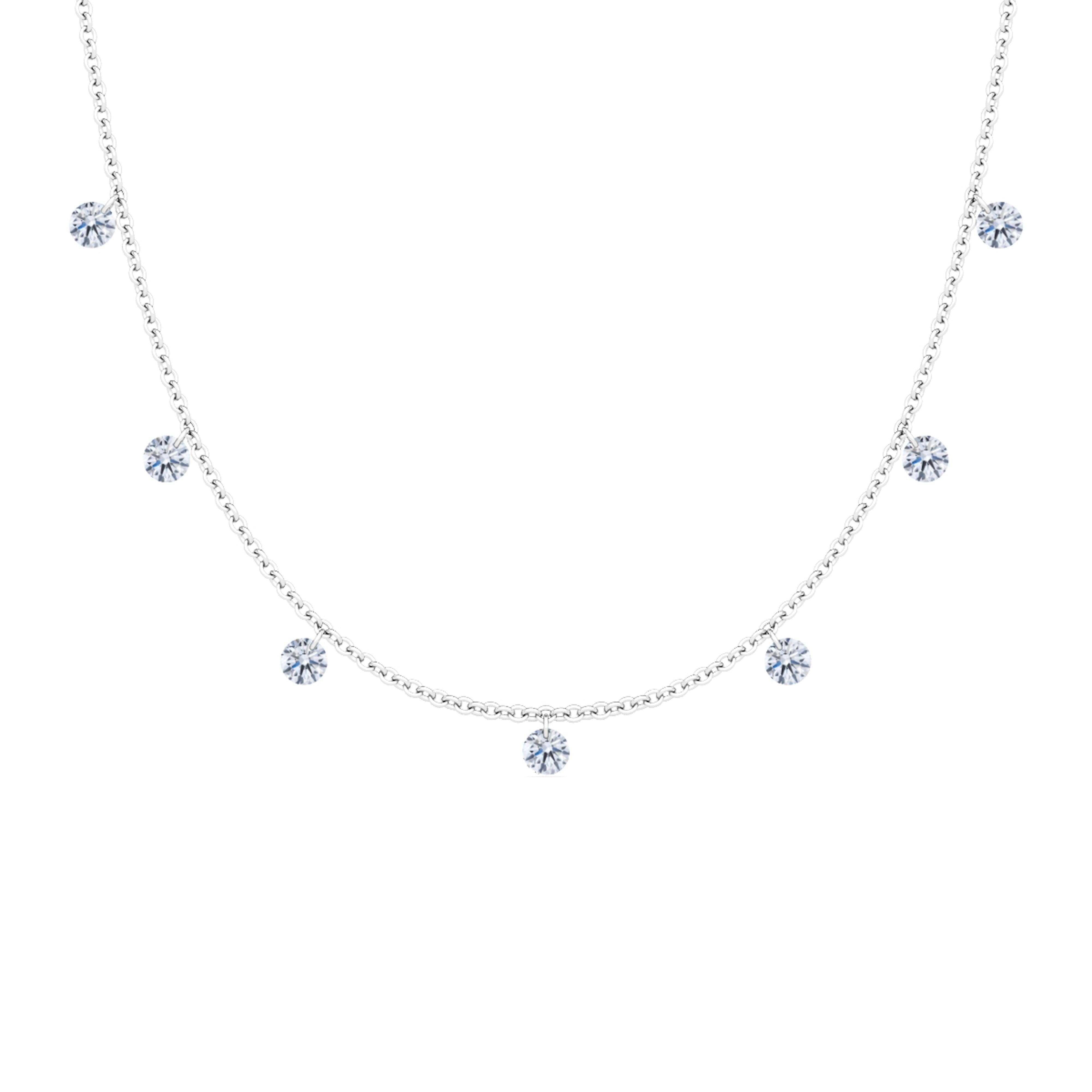 Floating diamond luxe necklace new arrivals