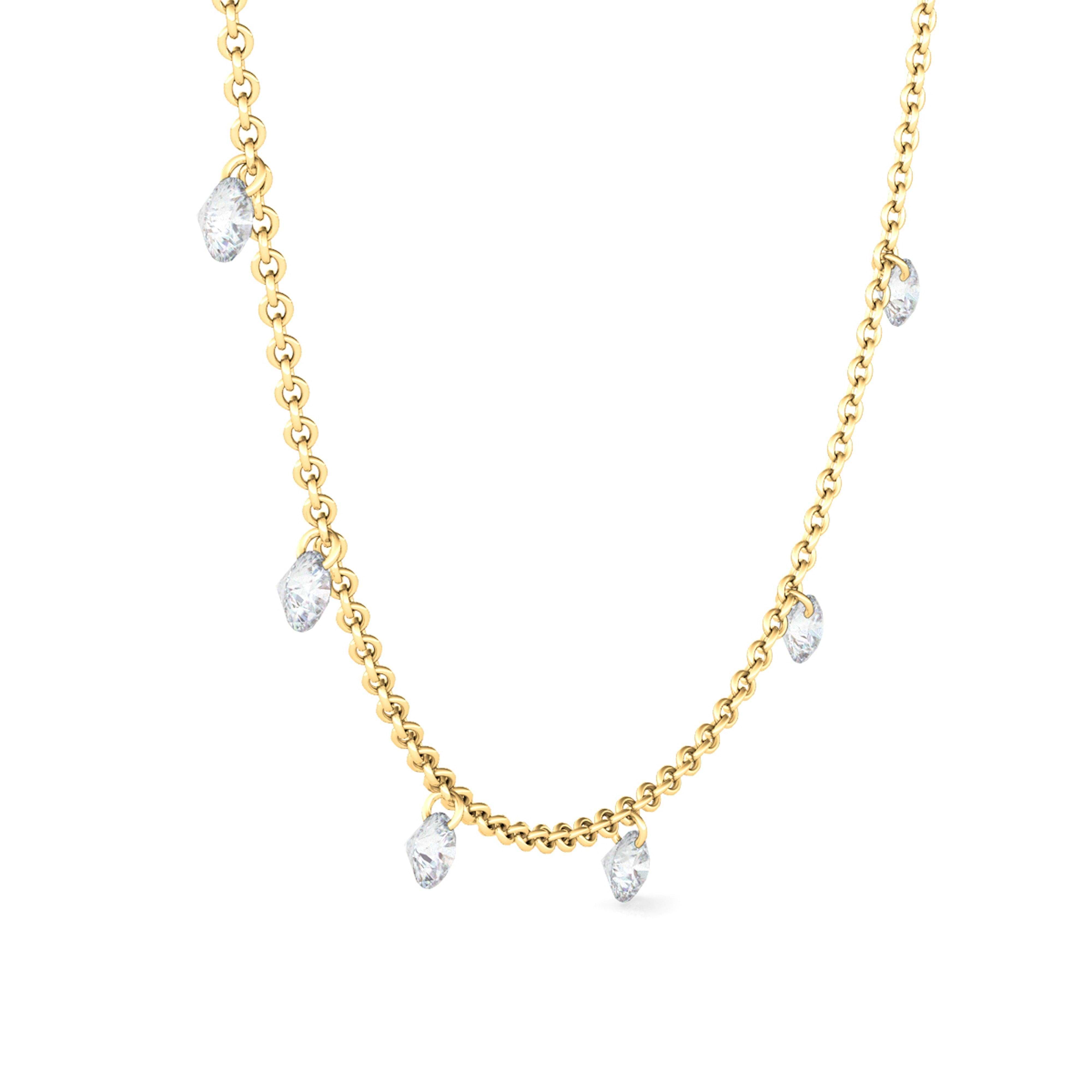 Floating diamond luxe necklace new arrivals
