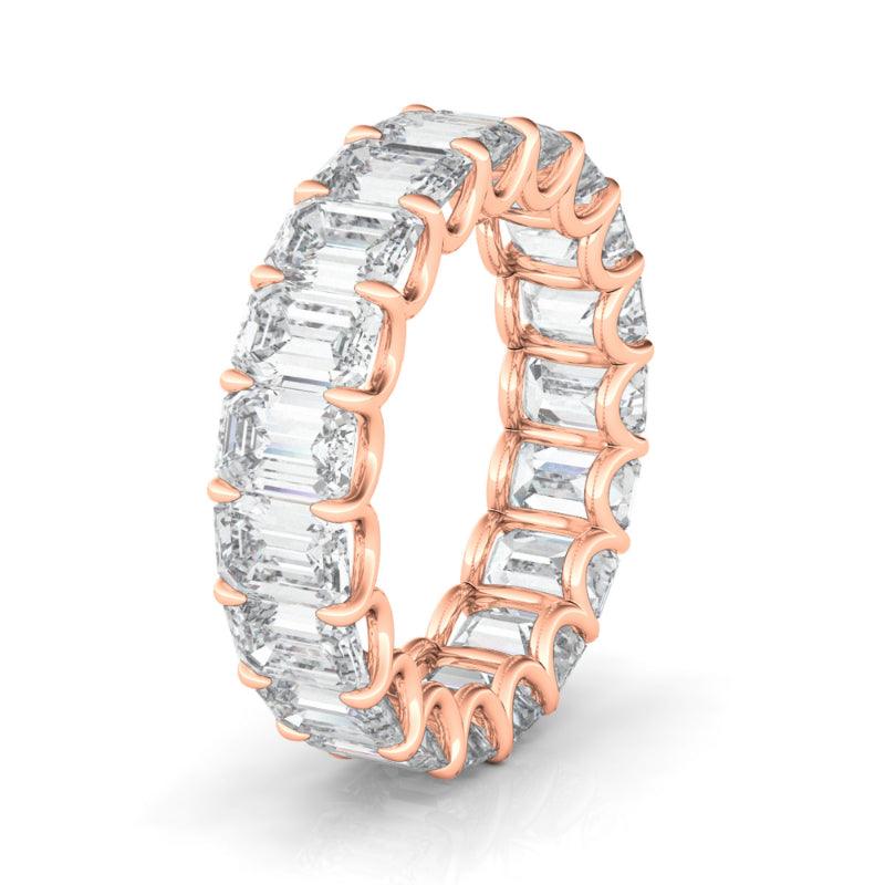 Emerald Cut Diamond Eternity - HauteCarat