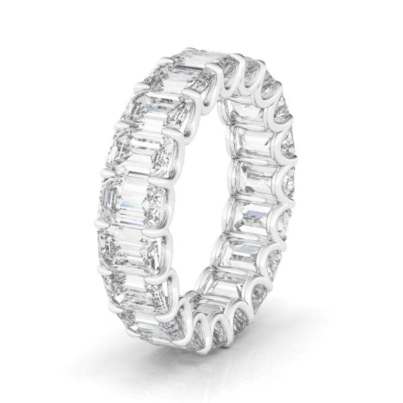 Emerald Cut Diamond Eternity - HauteCarat