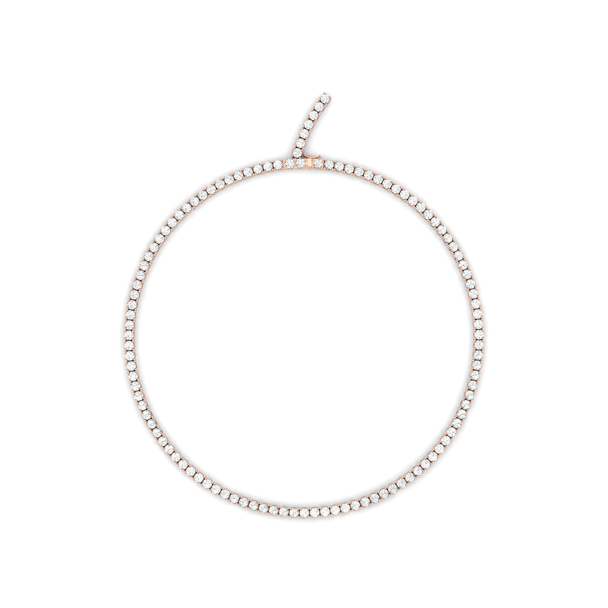10ctw Women's Tennis Necklace - HauteCarat