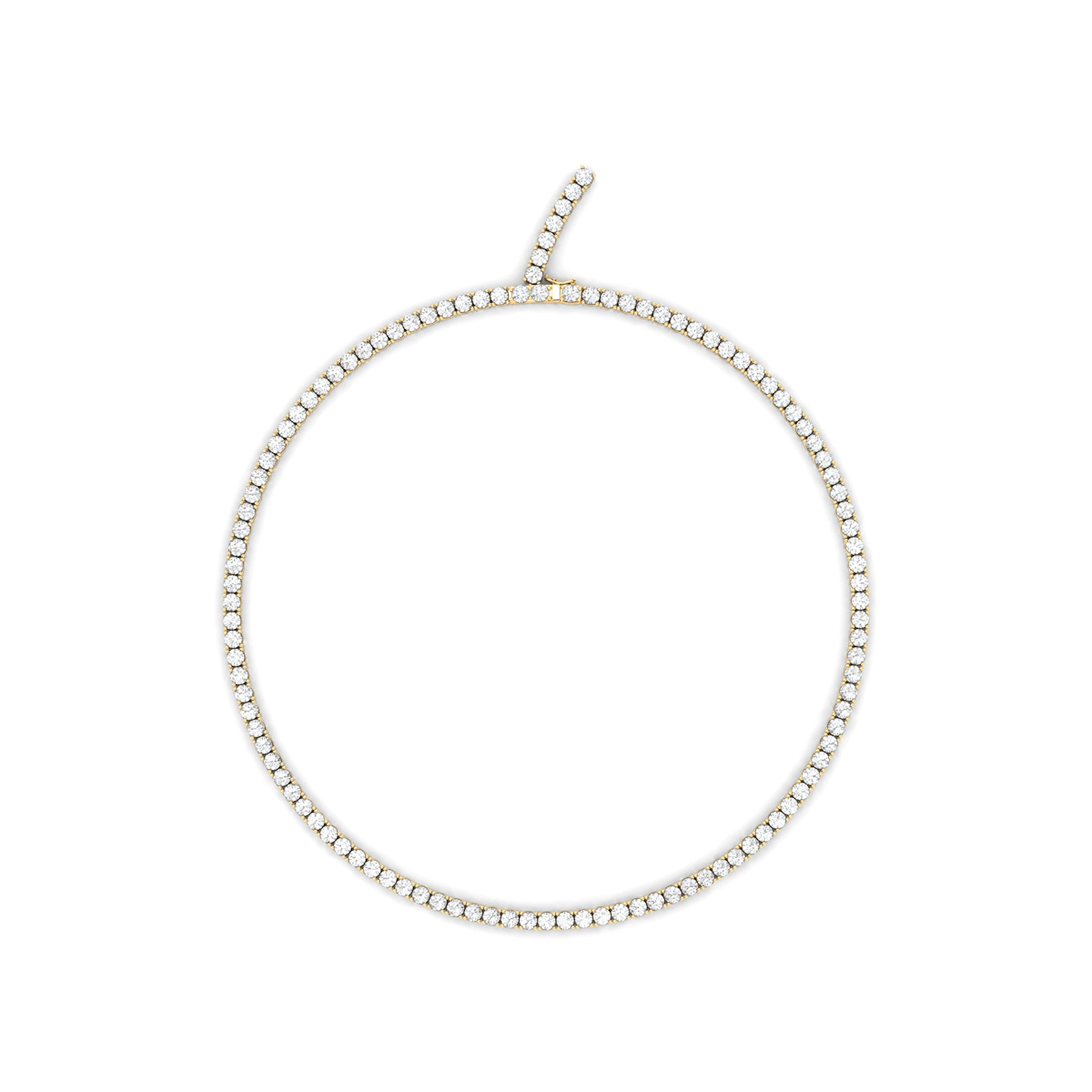 10ctw Women's Tennis Necklace - HauteCarat