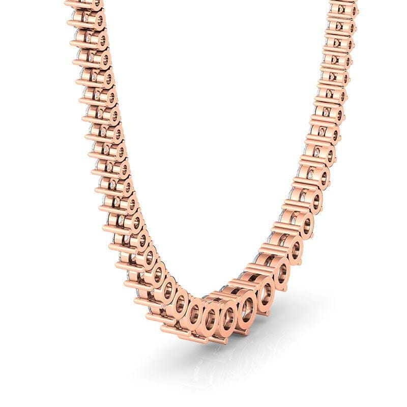 8 Carat Graduated Diamond Necklace - HauteCarat