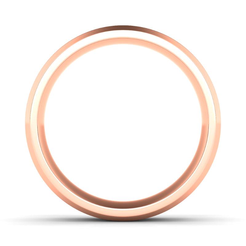 6mm Sand Blast Two Tone & Beveled Wedding Ring - HauteCarat