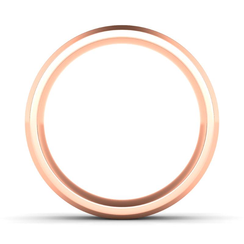 6mm Brushed Two Tone & Beveled Wedding Ring - HauteCarat