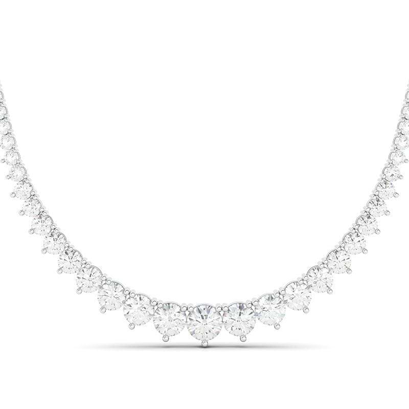 8 Carat Graduated Diamond Necklace - HauteCarat