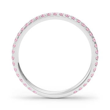 Petite Fancy Pink Diamond Eternity Band 