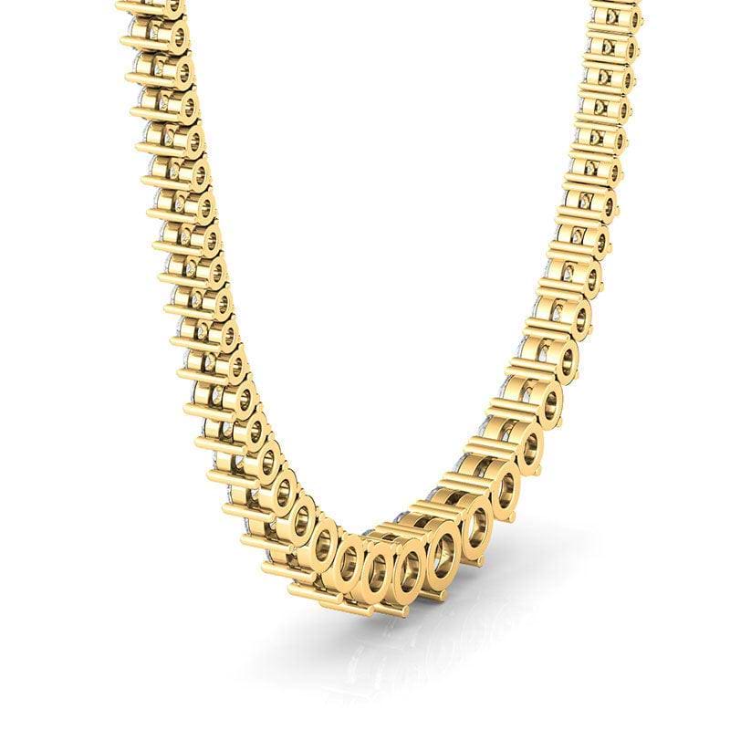 8 Carat Graduated Diamond Necklace - HauteCarat