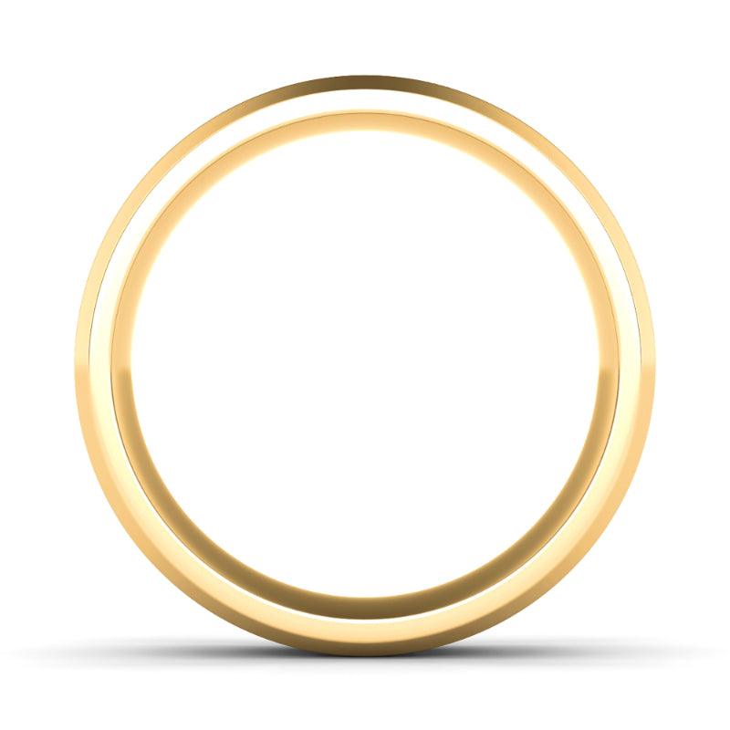 6mm Sand Blast Two Tone & Beveled Wedding Ring - HauteCarat