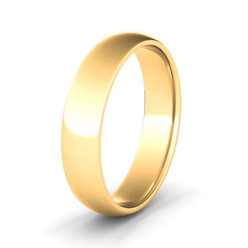 5MM High Polish Finish Mens Wedding Band - HauteCarat