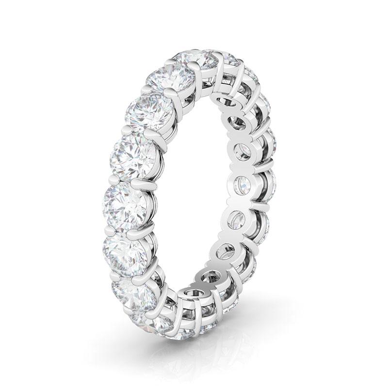 Women's Round Cut Diamond Eternity Band Lab Created Diamond Eternity Bands