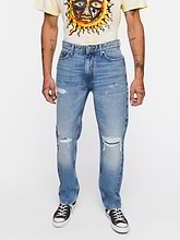 מכנסי ג'ינס עם שפשופים