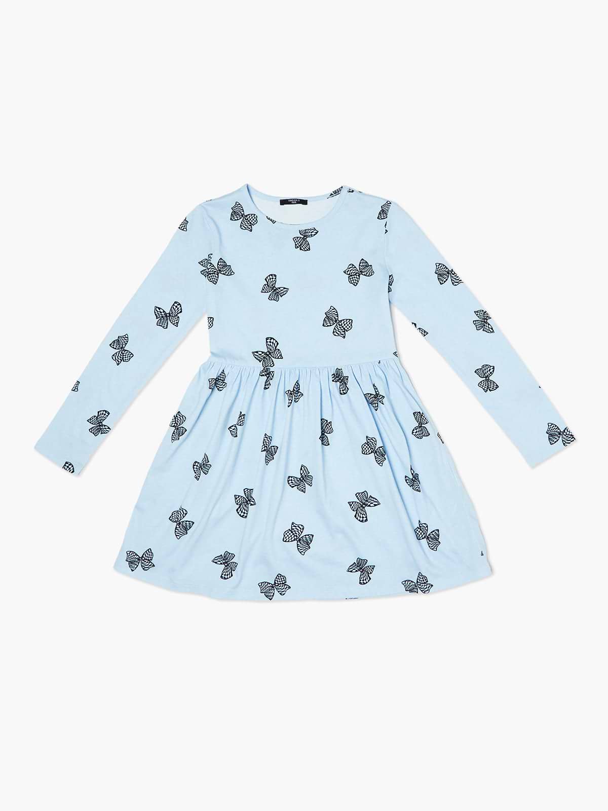 שמלת מקסי עם הדפס פרפרים / ילדות