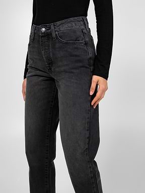 ג'ינס MOM גבוה מכותנה ממוחזרת