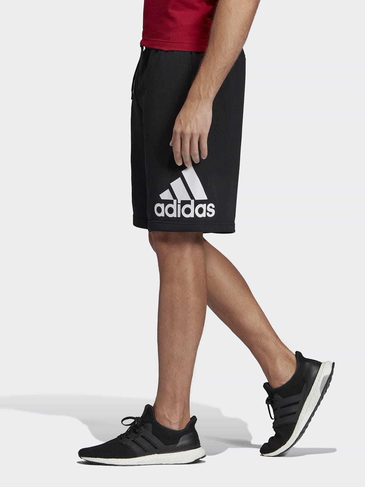 מכנסי טרנינג קצרים עם ביג לוגו- adidas performance|אדידס פרפורמנס