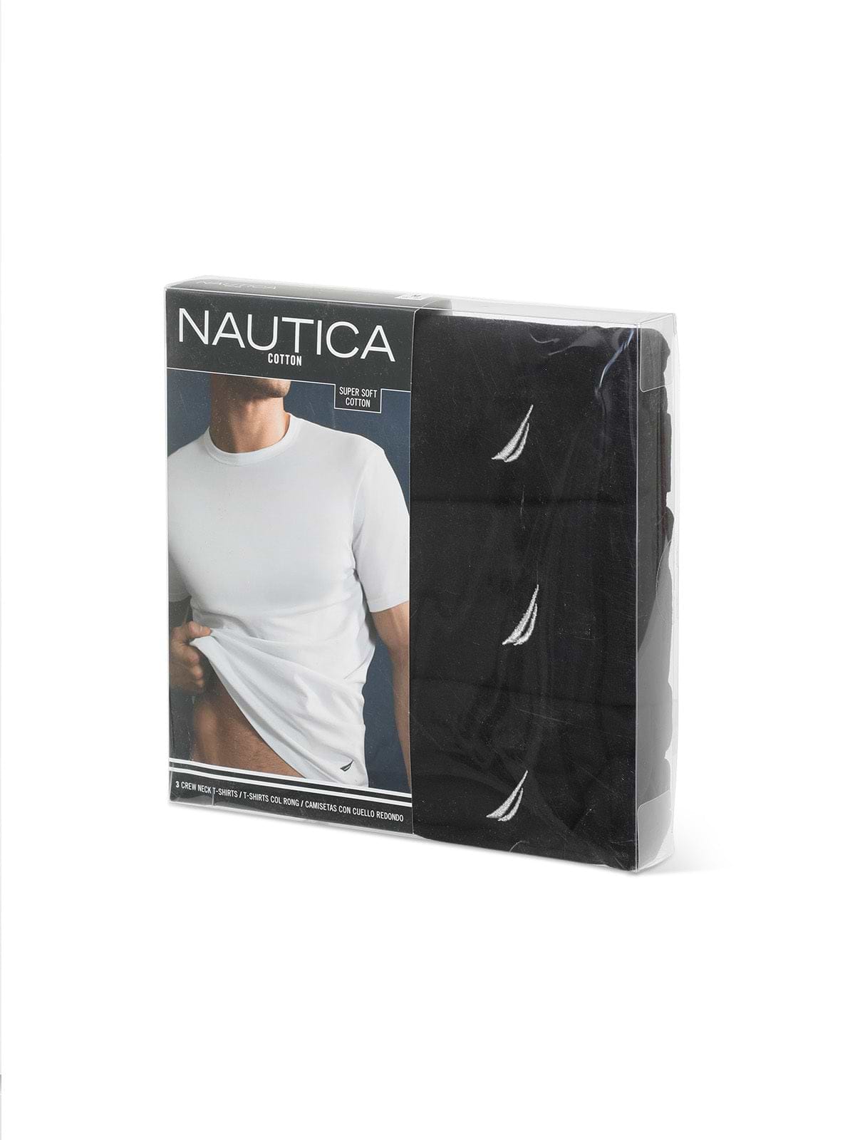 מארז 3 חולצות בייסיק צווארון עגול / גברים- Nautica|נאוטיקה