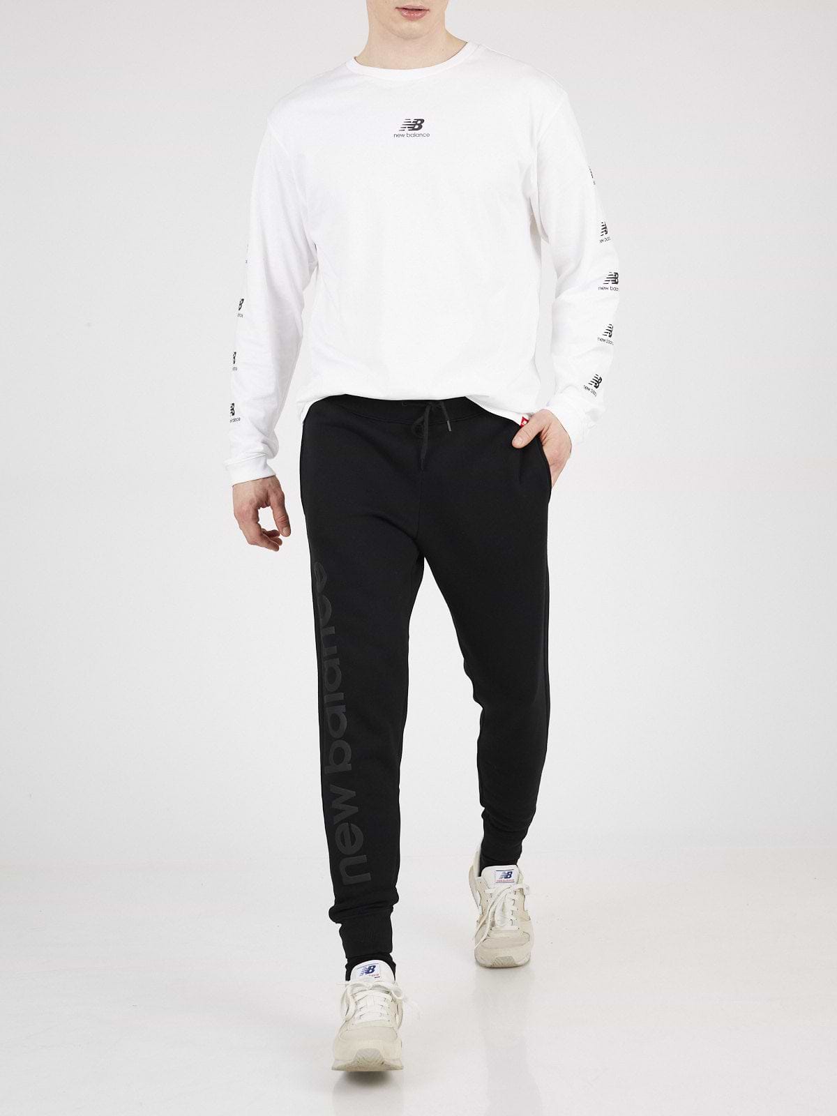 מכנסי טרנינג עם הדפס לוגו מטאלי- New Balance|ניו בלאנס