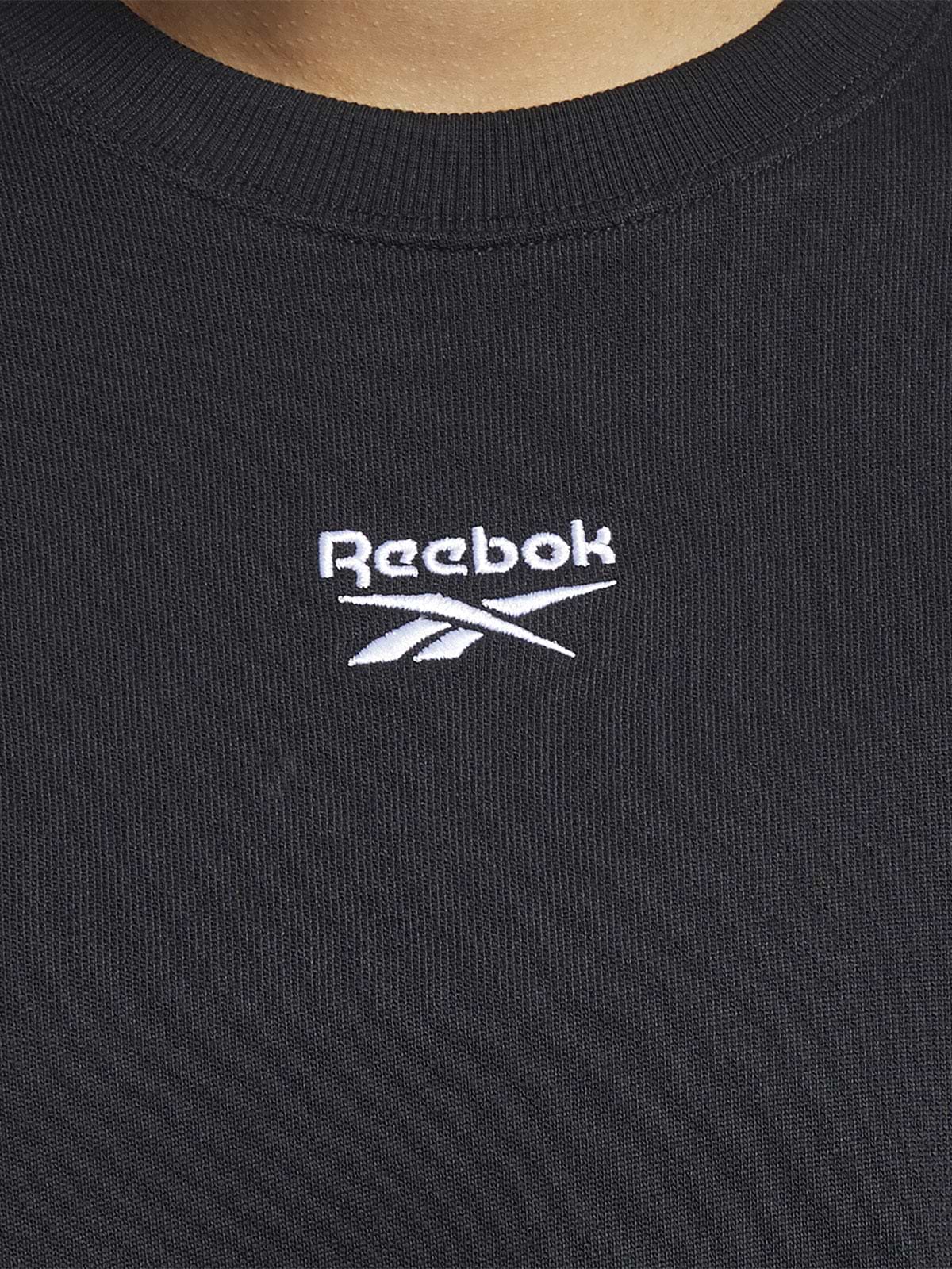 סווטשירט אוברסייז עם רקמת לוגו- Reebok|ריבוק