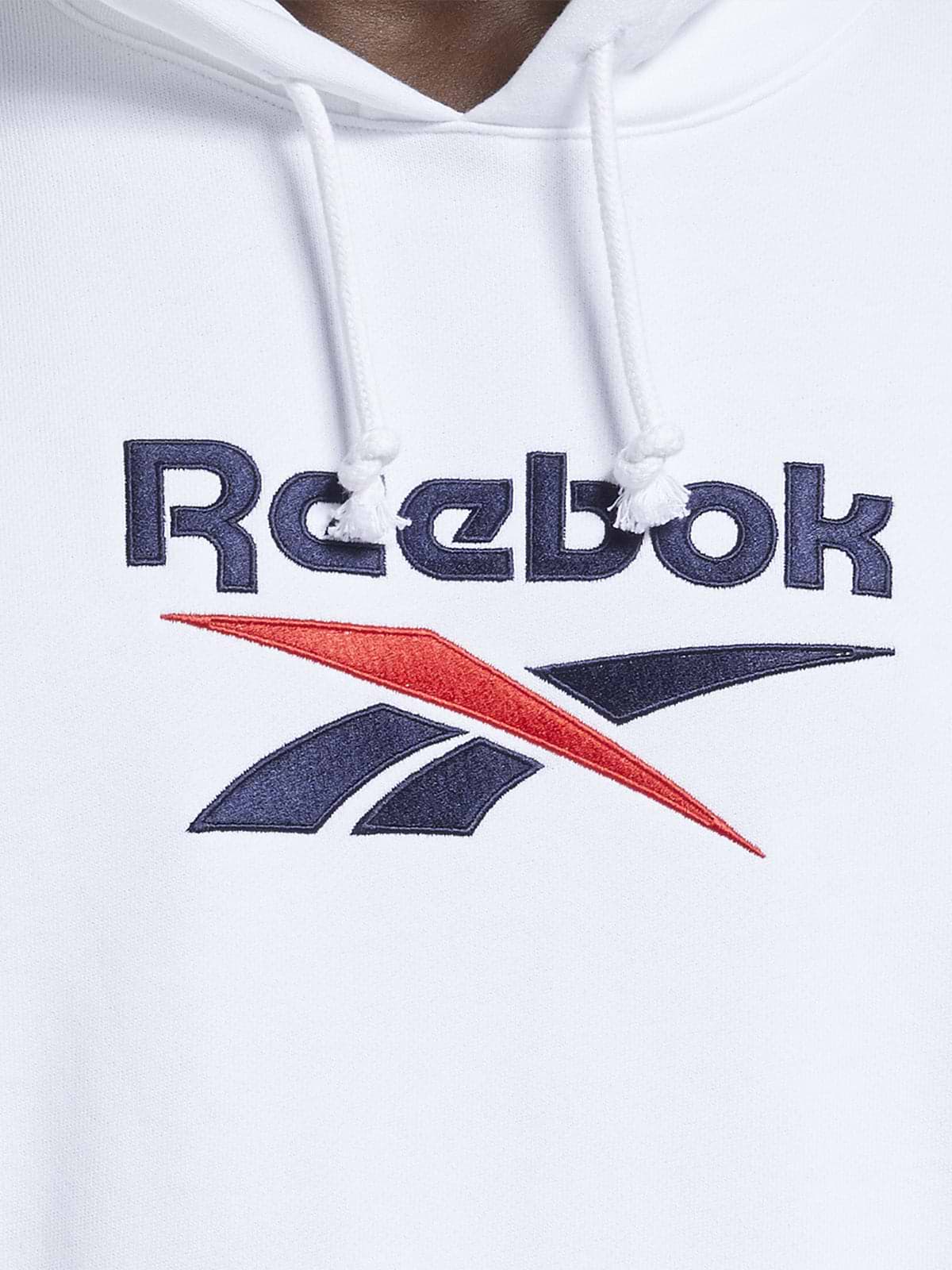 סווטשירט קפוצ'ון עם רקמת לוגו- Reebok|ריבוק
