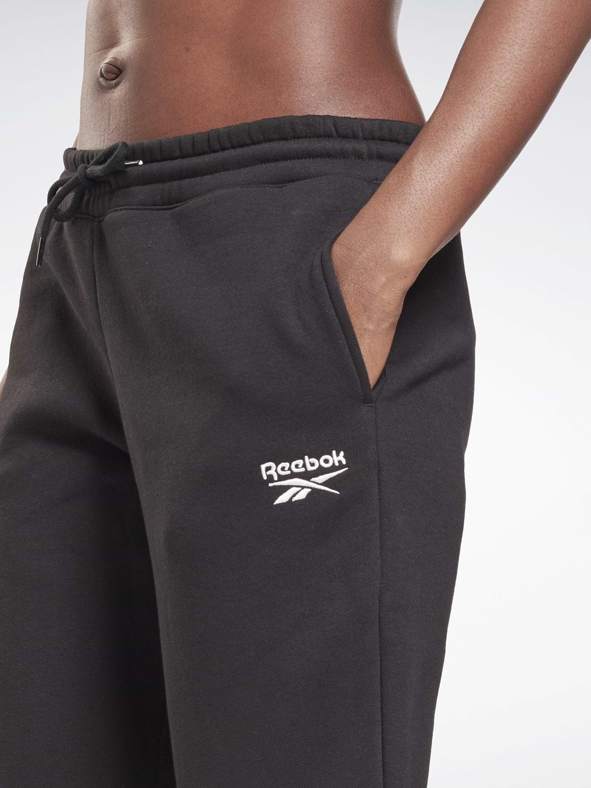מכנסי טרנינג פליז עם רקמת לוגו- Reebok|ריבוק