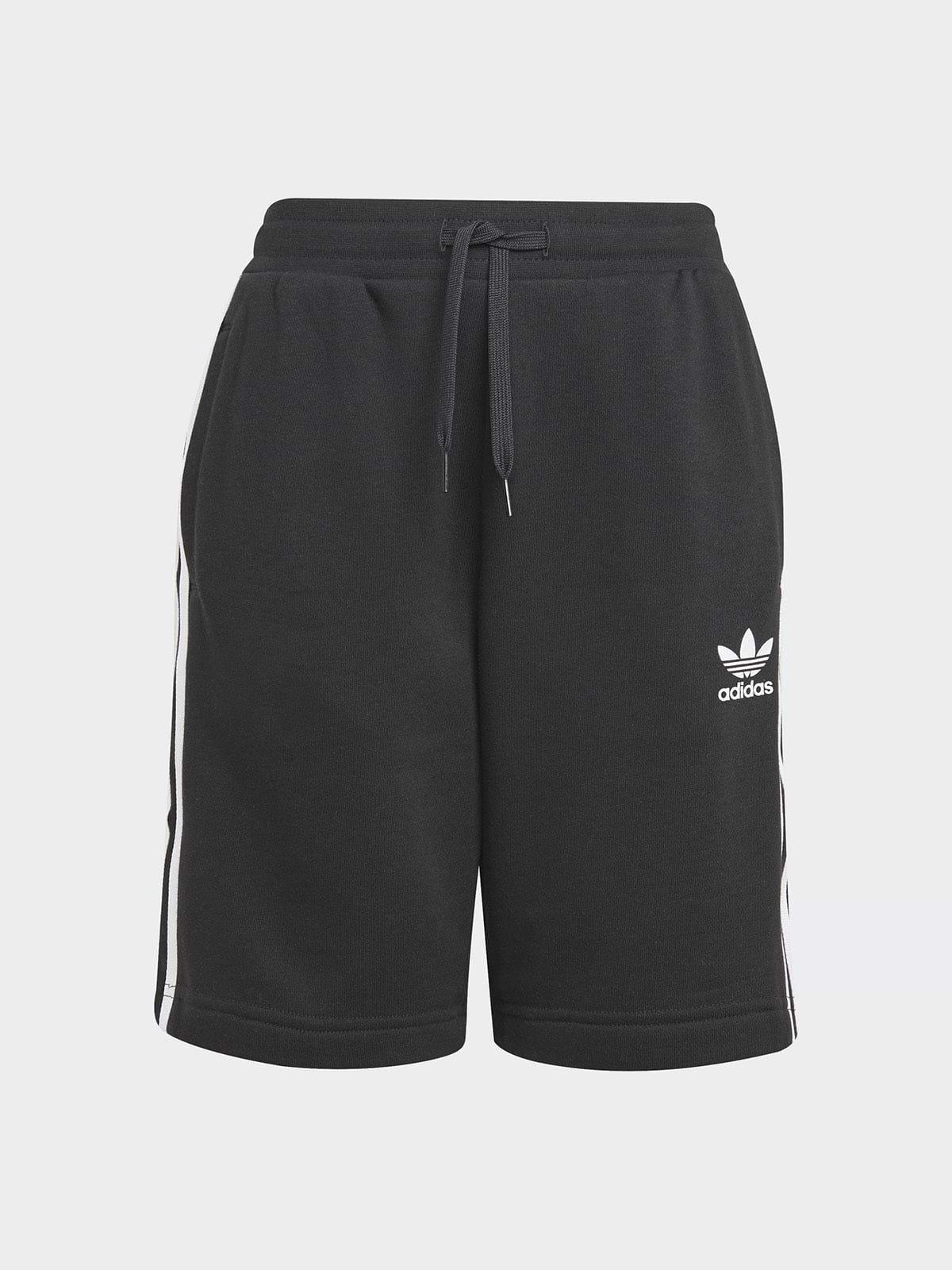מכנסי פרנץ' טרי קצרים עם דוגמת פסים / ילדים ונוער יוניסקס- Adidas Originals|אדידס אוריג'ינלס