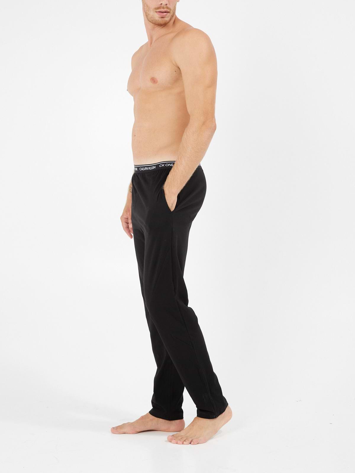 מכנסי שינה עם רצועת גומי מודפס- Ck|קלווין קליין