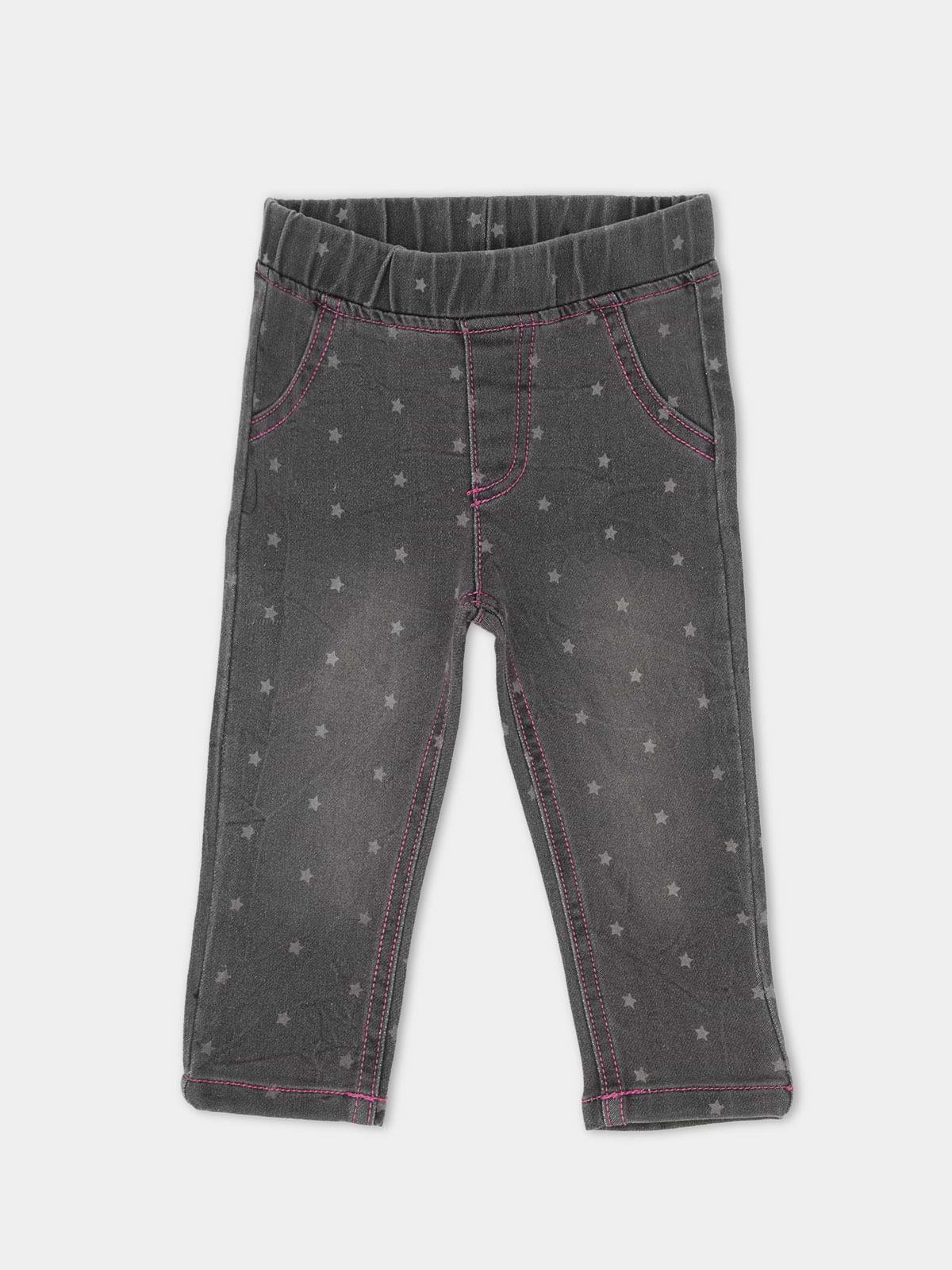 מכנסי ג'ינס עם הדפס כוכבים / תינוקות- Borderline|בורדרליין