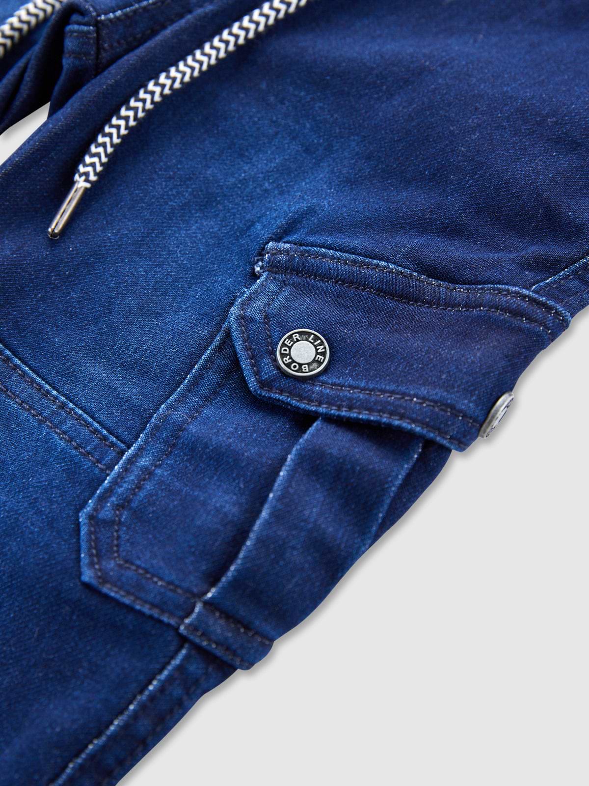 מכנסי ג'ינס בדוגמת דגמ"ח / תינוקות וילדים- Borderline|בורדרליין