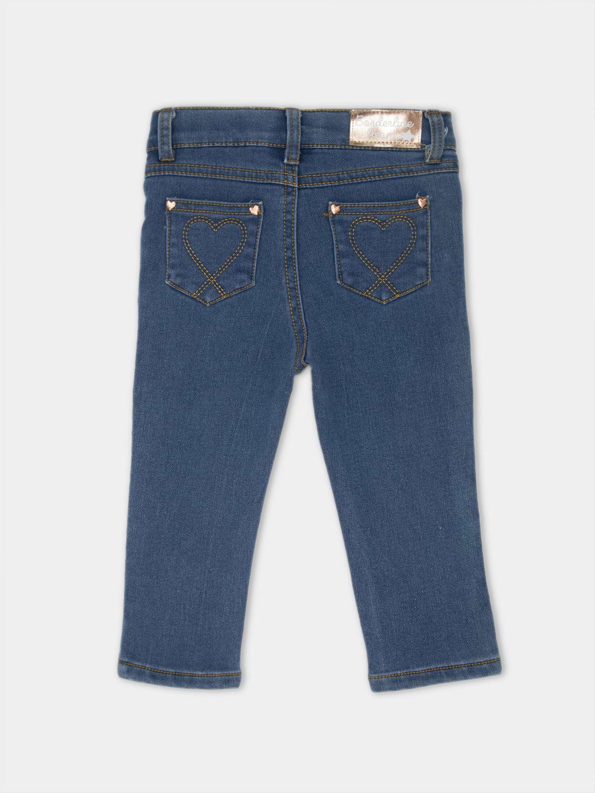 מכנסי ג'ינס בגזרה ישרה / תינוקות- Borderline|בורדרליין