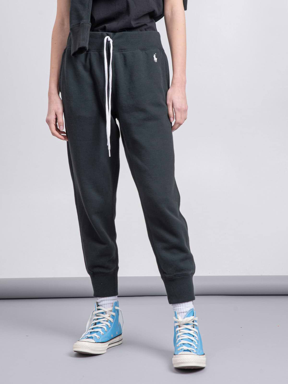 מכנסי טרנינג עם לוגו רקום / נשים- Polo Ralph Lauren|פולו ראלף לורן 