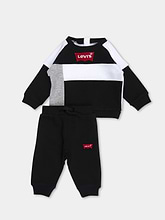 חליפה ארוכה בעיצוב קולור בלוק / תינוקות