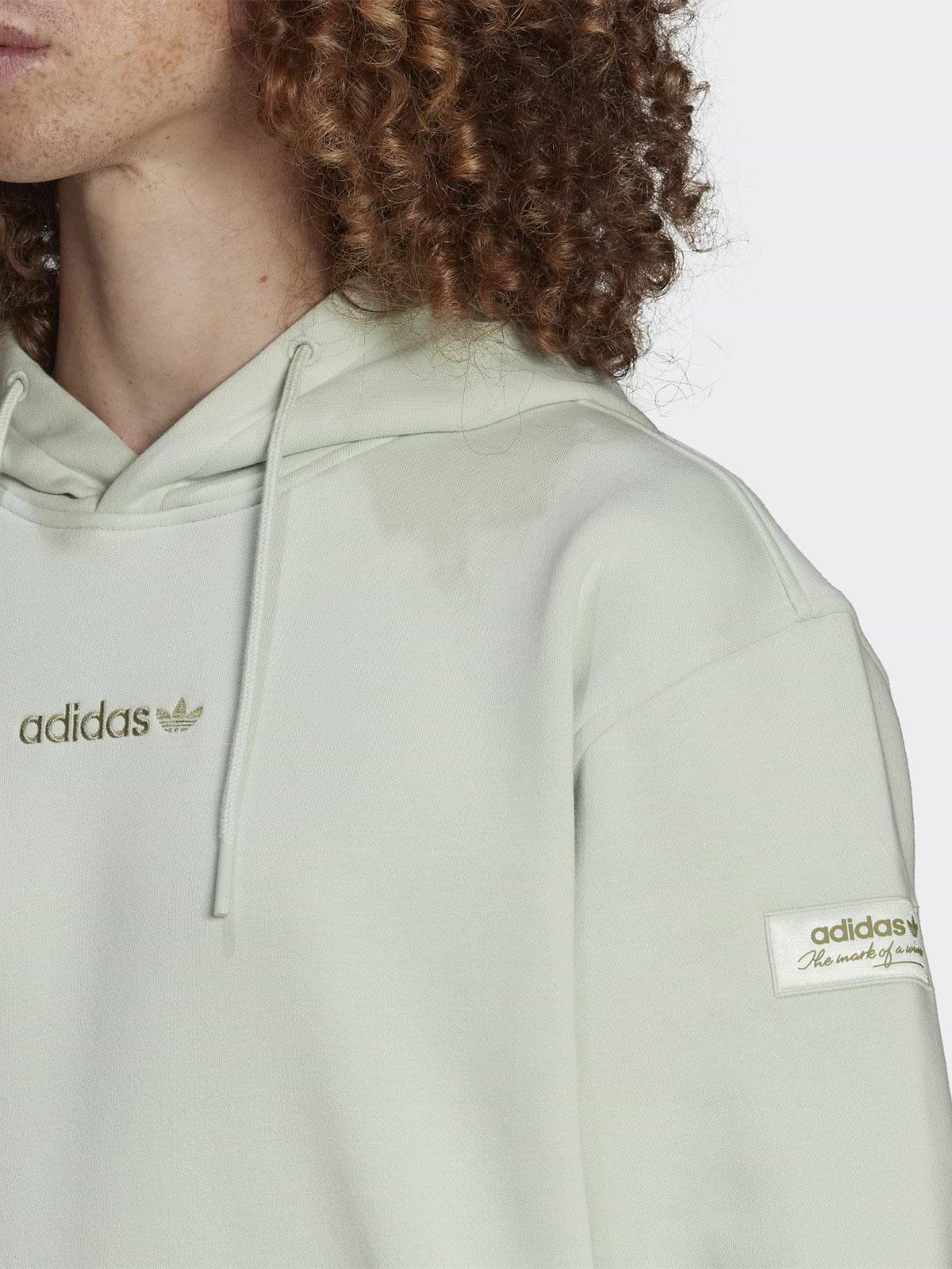 סווטשירט קפוצ'ון עם לוגו רקום- Adidas Originals|אדידס אוריג'ינלס