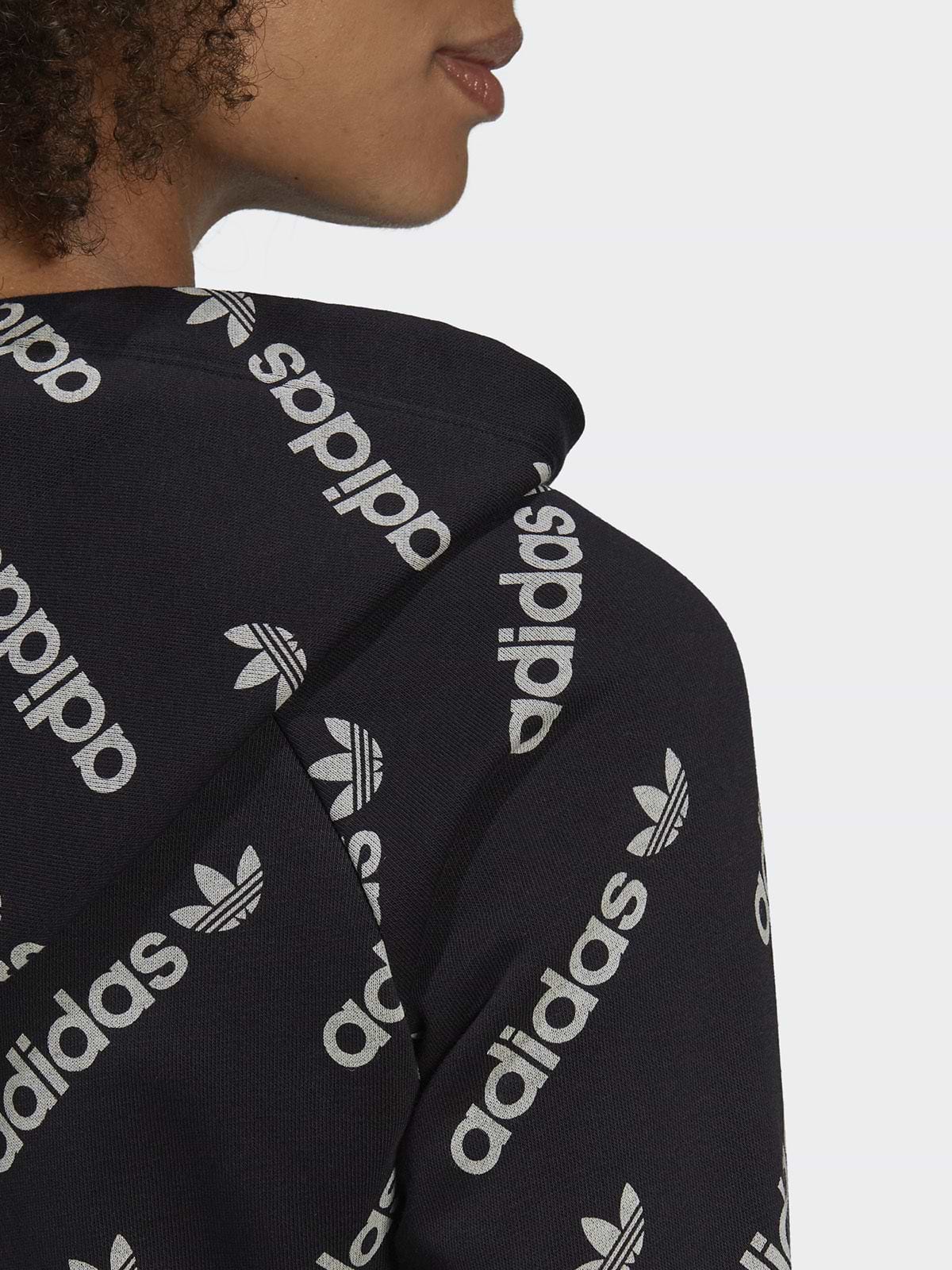ג'קט קרופ עם הדפס לוגו ALL OVER- Adidas Originals|אדידס אוריג'ינלס