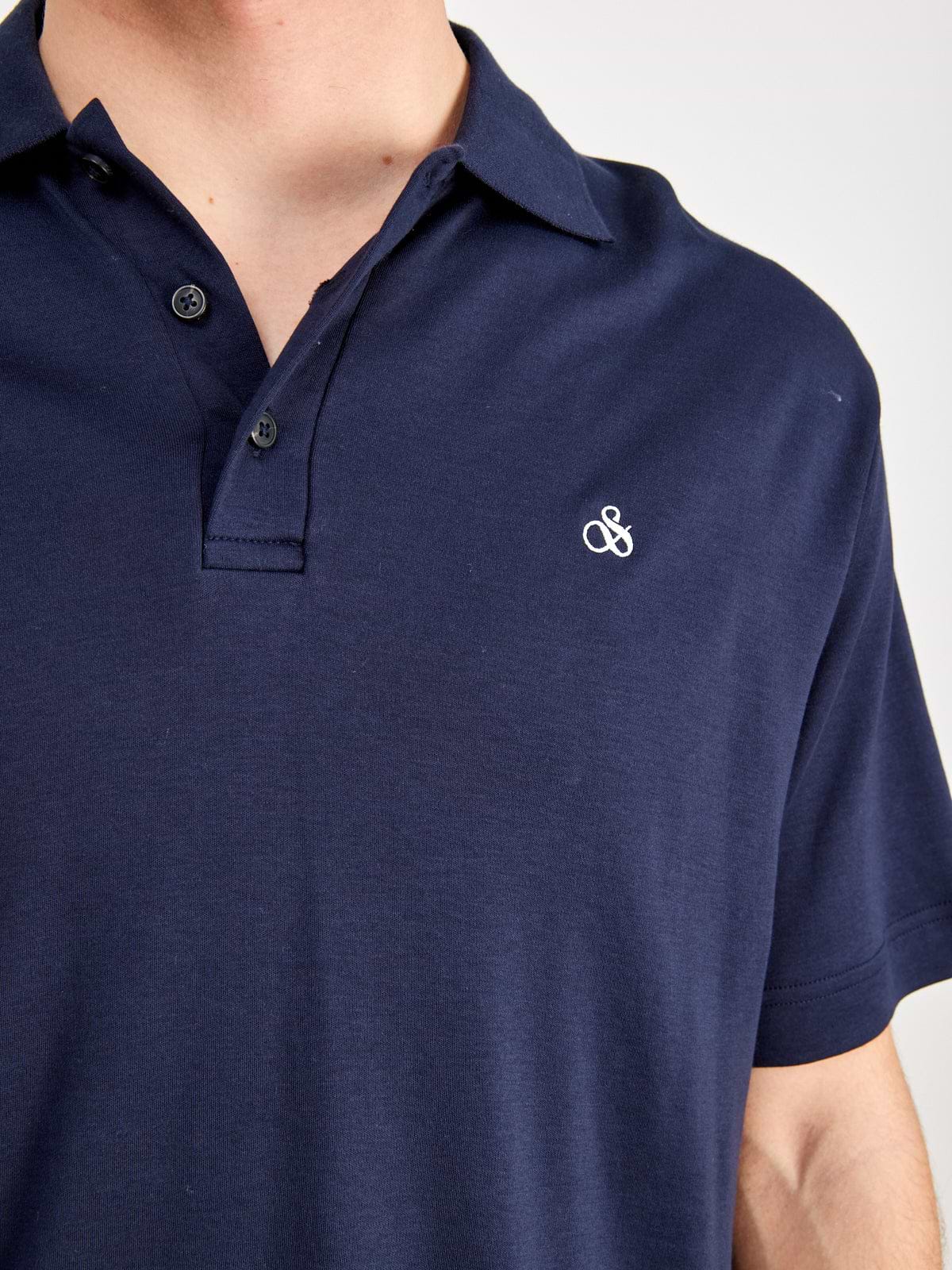 חולצת פולו עם לוגו רקום- SCOTCH & SODA|סקוץ' אנד סודה