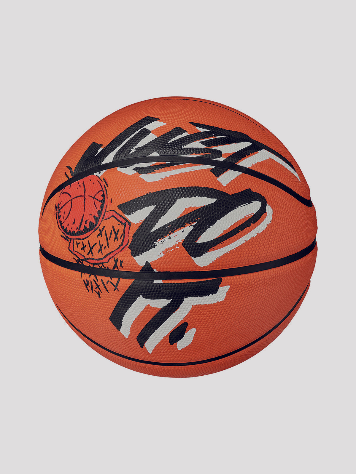 כדור כדורסל גומי Outdoor עם הדפס גרפי