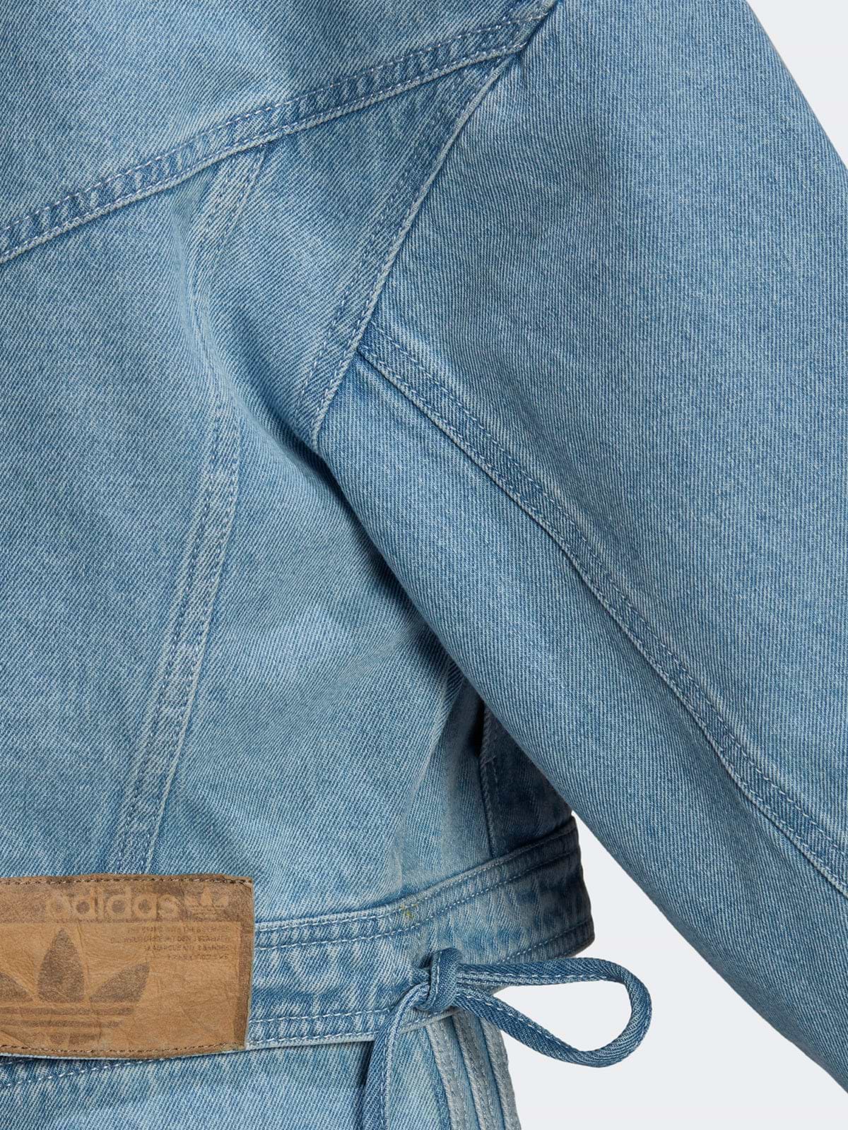 ג'קט ג'ינס עם לוגו רקום