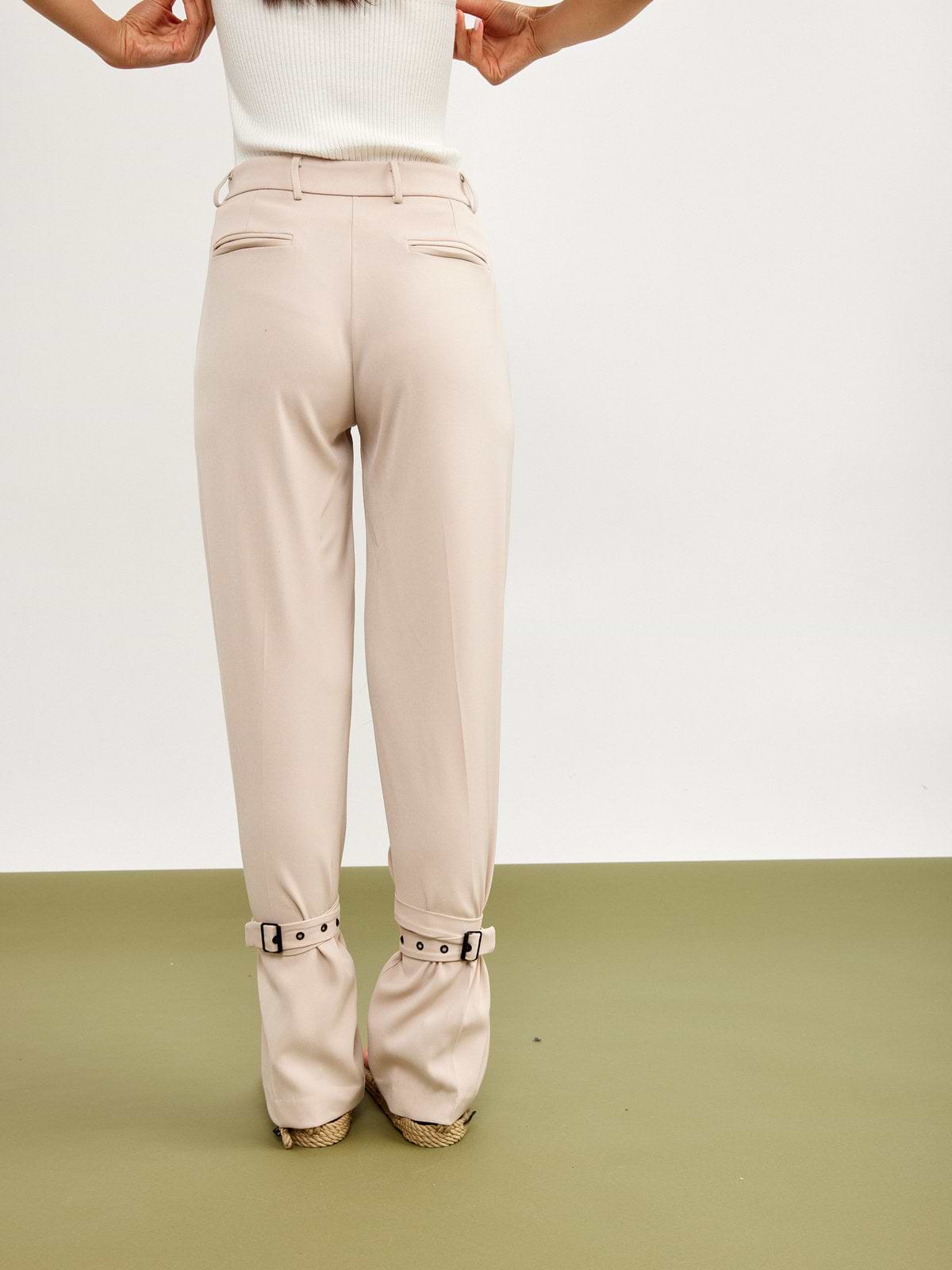 מכנסיים מחוייטים עם רצועות- Style River|סטייל ריבר