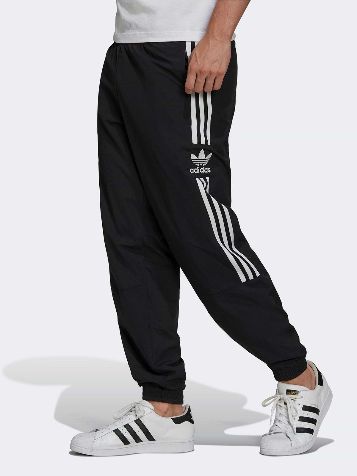 מכנסי ניילון ספורטיביים עם לוגו רקום- Adidas Originals|אדידס אוריג'ינלס