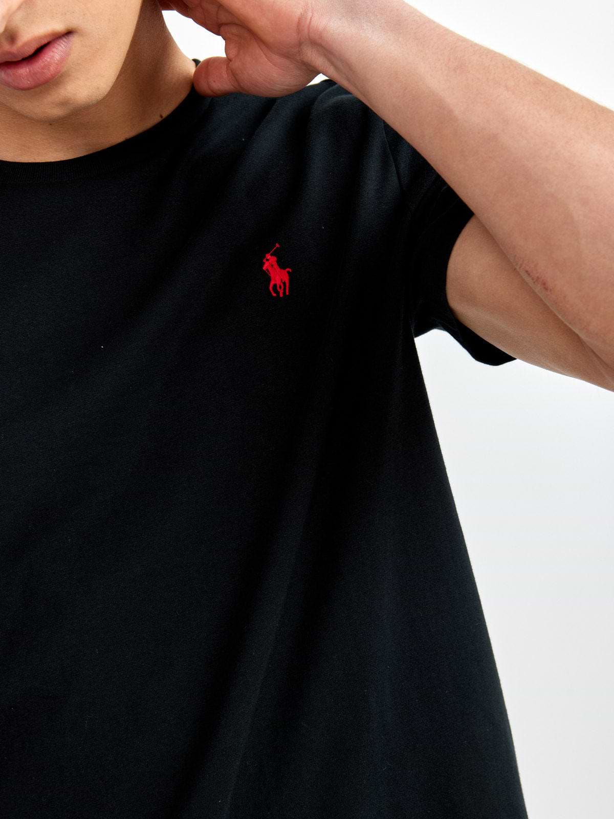 טישרט בייסיק עם לוגו רקום- Polo Ralph Lauren|פולו ראלף לורן 