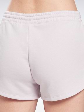 מכנסי ספורט קצרים עם לוגו רקום / נשים