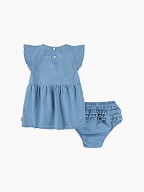 שמלת ג'ינס מלמלה ותחתונים תואמים / תינוקות